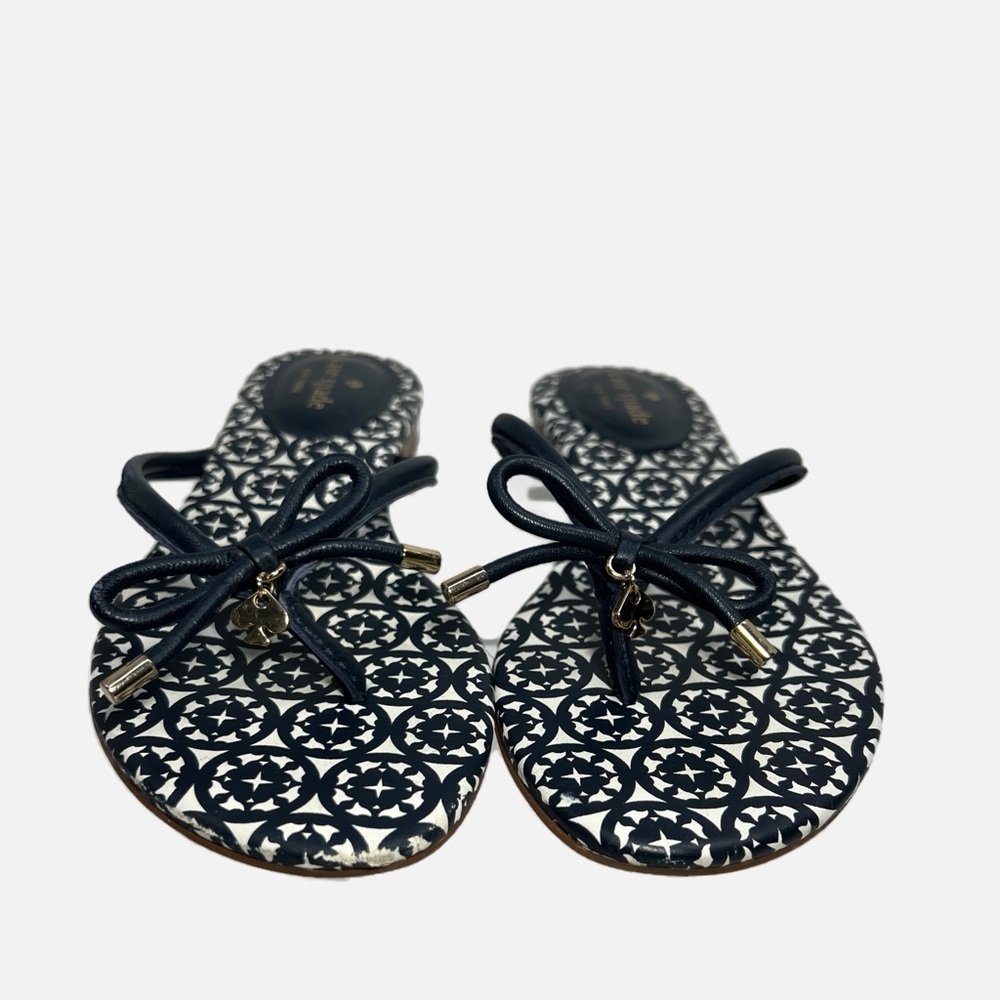 Kate Spade Navy Blue Mystic Patterned Women's Sandals size 7 - Picture 5 of 9